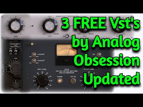 3 Cool FREE Saturation & Compression VST Plugins by Analog Obsession Updated - NOS Bundle - Tutorial