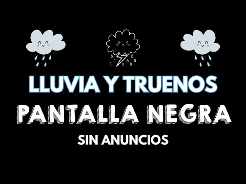 Lluvia Relajante para Dormir Profundamente 😴 La lluvia y el trueno se van a dormir