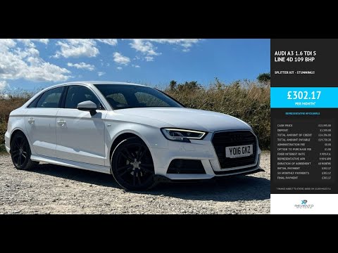 2016 Audi A3 S Line Saloon 1.6 TDi