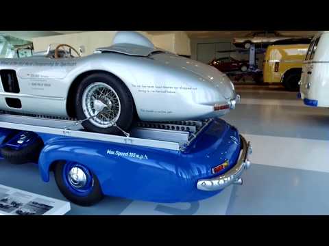 Mercedes-Benz racing car fast transport, blue Miracle, 1955