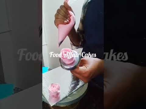 Floral Cake Design, How to make Whipped Cream Flowers, New Cake Design