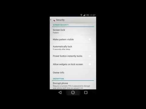 Change Sony Xperia Z3 Lock Screen Security Feature