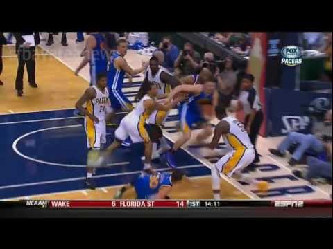 Hibbert ejected for fight in Pacers-Warriors game 02/26/2013