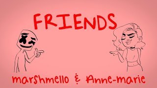 Friends Clean Lyrics Anne Marie and Marshmello