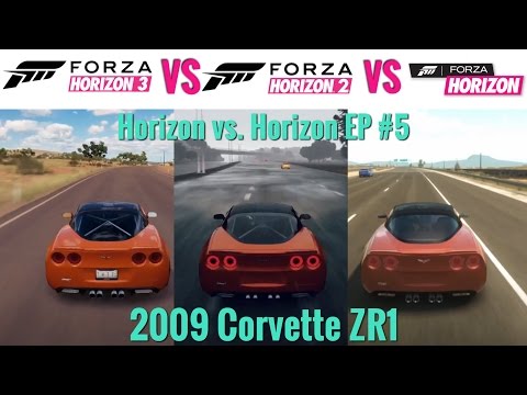Forza Horizon 3 vs Forza Horizon 2 vs Forza Horizon | 2009 Corvette ZR1 | Sound Comparison #5