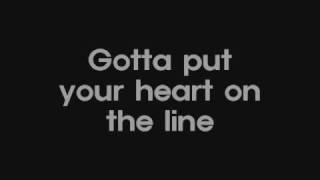 Michael Jackson - On The Line (lyrics)