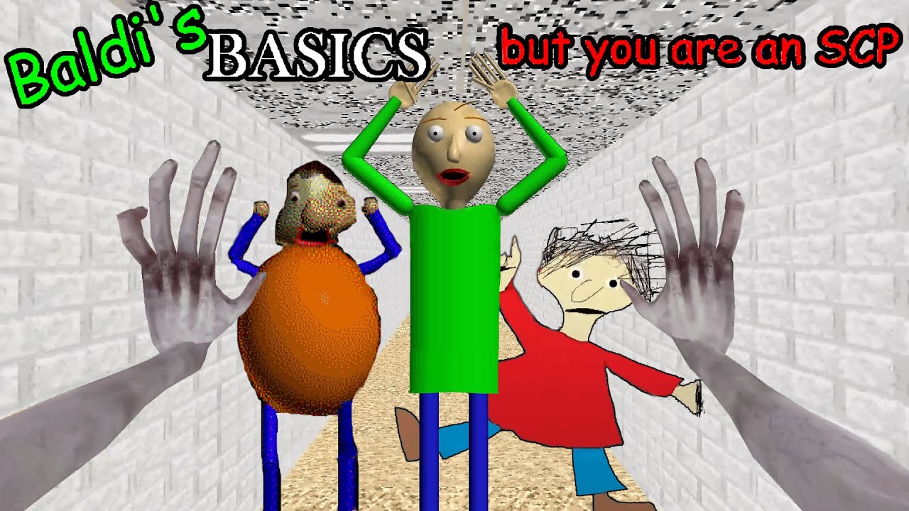 SCP 096 killed everyone at Baldi's school // SCP Basics █ Baldi's Basics – mods █