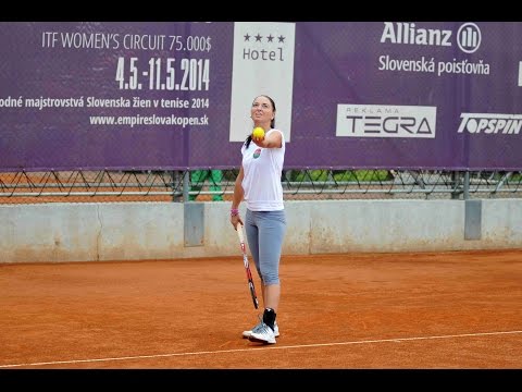 EMPIRE Tennis Academy: Vivien Juhaszova's training session, coach Martin Durdik