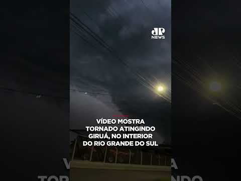 Vídeo mostra tornado atingindo Giruá, no interior do Rio Grande do Sul #shorts