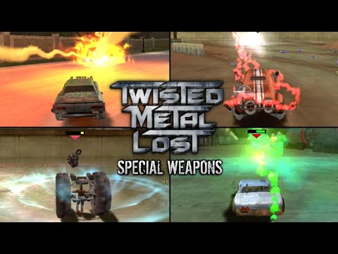 Twisted Metal: Lost - All Special Weapons | PS2