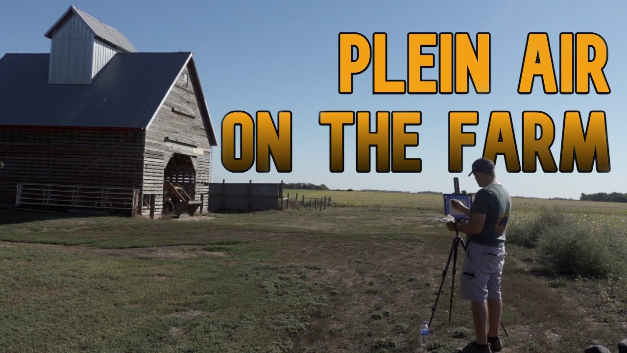 Harvest Time Artwork!? | Plein Air Oil Painting on the Farm