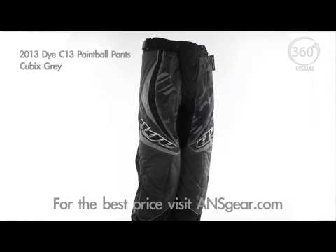 2013 Dye C13 Paintball Pants - Cubix Grey - Visual 360