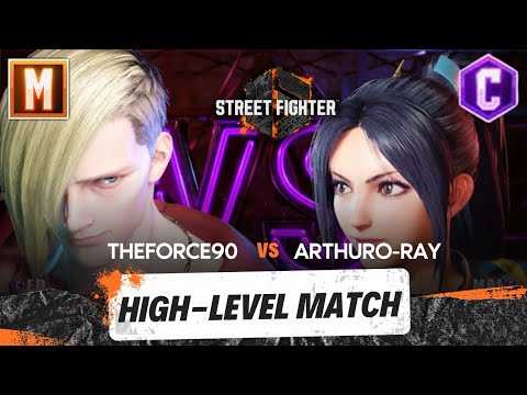 Street Fighter 6 - Theforce90 (Top Modern Ed) vs Arthur-Ray (Top Mai) | High-Level Ranked Match