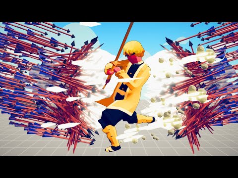 AGATSUMA ZENITSU ( DEMON SLAYER ) VS EVERY GOD | TABS - Totally Accurate Battle Simulator