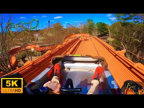 On-ride point of view of Reptilian