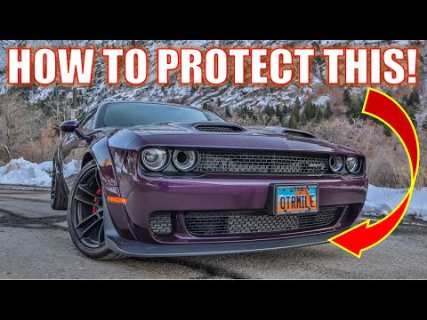 HOW TO PROTECT THE FRONT SPLITTER/AIR DAM ON YOUR DODGE CHALLENGER!