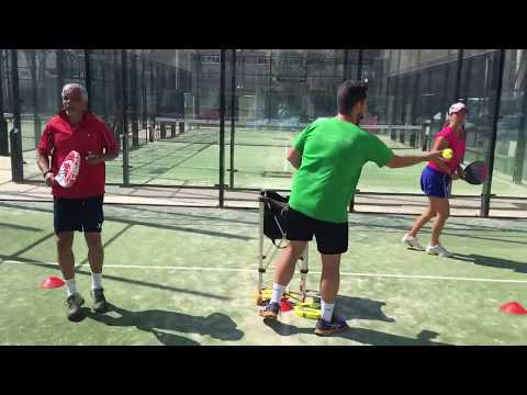 POUR PROGRESSER AU PADEL Fabienne et Guy ont tout donné – They did their best to progress !