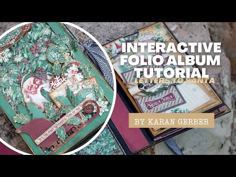 Interactive Folio Album with Shaker Cover Tutorial by Karan Gerber