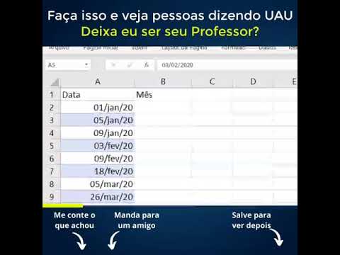 shorts de Excel usando a Análise Rápida
