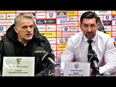 2021-04-10 Sandecja - Zagłębie Sosnowiec 2-1 (1-0), pomeczowa konferencja prasowa