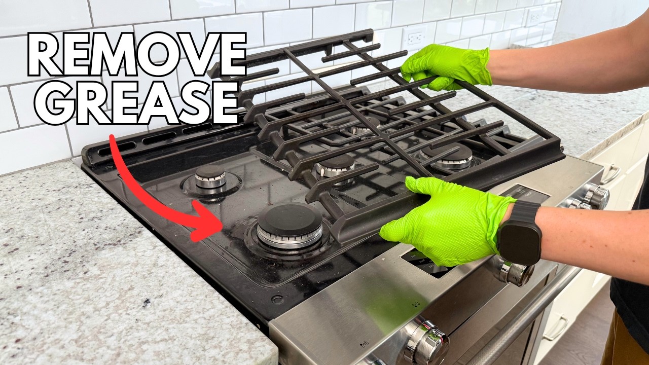 The Best Way to Clean Your Gas Cooktop!