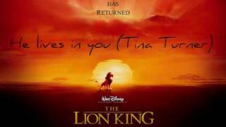 The Lion King 2-He lives in you(Tina Turner)