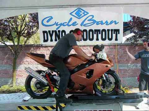 Cycle Barn - Stave, Ryan - 05 Suzuki GSXR 600 dyno