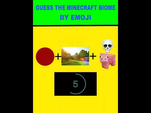 Guess The Minecraft Biome By Emoji ll Minecraft ll Quiz