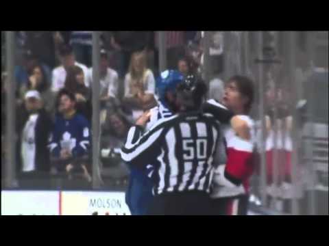 NHL Pre-Season Fights Jay Rosehill vs Zack Smith - 09/21/10
