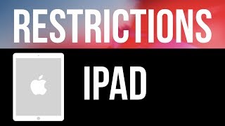 Can’t find restrictions in iPad ? FIX - iPad mini , iPad Pro, iPad Air