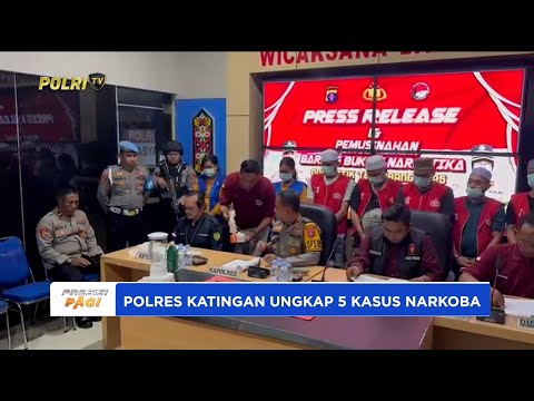 POLRES KATINGAN UNGKAP 5 KASUS NARKOTIKA DALAM OPERASI ANTIK TELABANG 2025