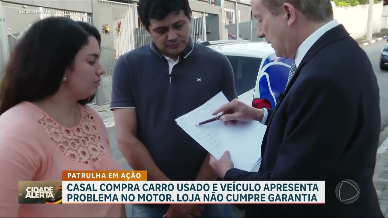 'Patrulha do Consumidor': Carro usado comprado por casal apresenta problemas no motor