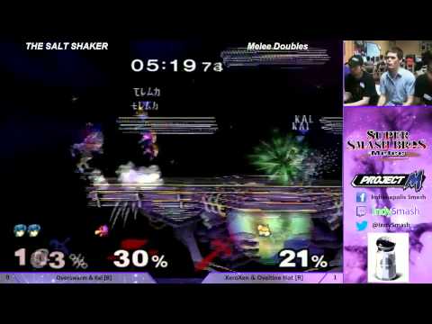 The Salt Shaker - Melee Doubles - Overswarm/Kal (Blue) vs XeroXen/Ovaltine Hot (Red)