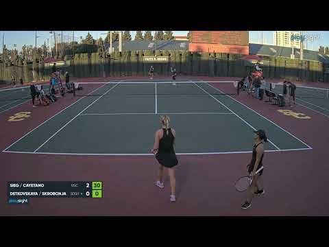 Madison Sieg/Eryn Cayetano v Dariya Detkovskaya/Andjela Skrobonja - USC v SDSU - 21.01.23
