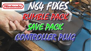 Nintendo 64 Rumble Pack "Repair" + Save Pack + Controller Connector Quick Fixes