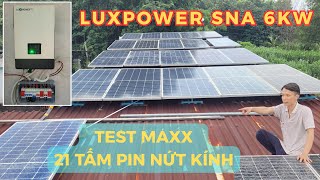 Completion of LUXPOWER 6KW Hybrid Solar Energy System Using Cracked Glass Panels