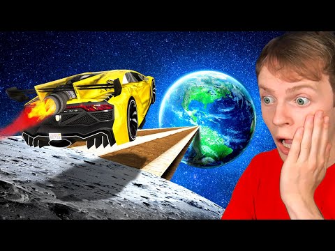 Jumping MOON RAMP with WORLD'S FASTEST CAR (GTA 5)