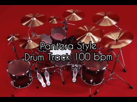 Groove Metal Drum Track / Pantera Style / 100 bpm