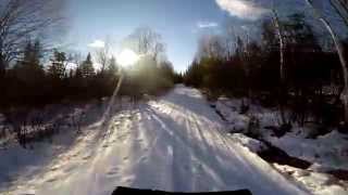 preview picture of video 'GoPro Hero 3+ ATV Winter Ride with Tracks - Quebec'