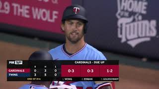 Aaron Whitefield's only 2020 Twins AB