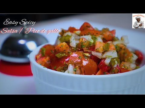 EASY CHUNKY SALSA How To Make Spicy Salsa and Pico de Gallo at home Recipe 2025