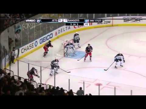 Winnipeg Jets @ New York Rangers Highlights 11/6/11