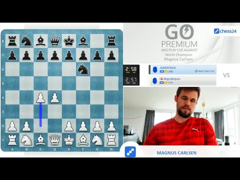 Magnus Carlsen shows us how to play The Queen's pawn opening