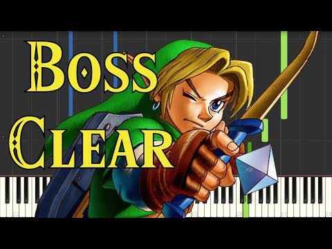 The Legend of Zelda: Ocarina of Time - Boss Clear - Piano (Synthesia) Video