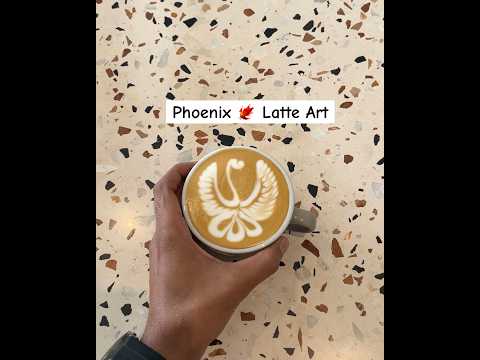 Advanced latte art - Phoenix 🐦‍🔥!”