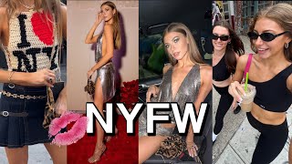NEW YORK FASHION WEEK VLOG 2023 ♥ outfits, events + thrifting