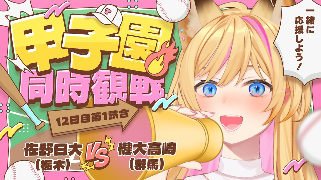 【甲子園同時観戦】佐野日大 (栃木)-健大高崎 (群馬)