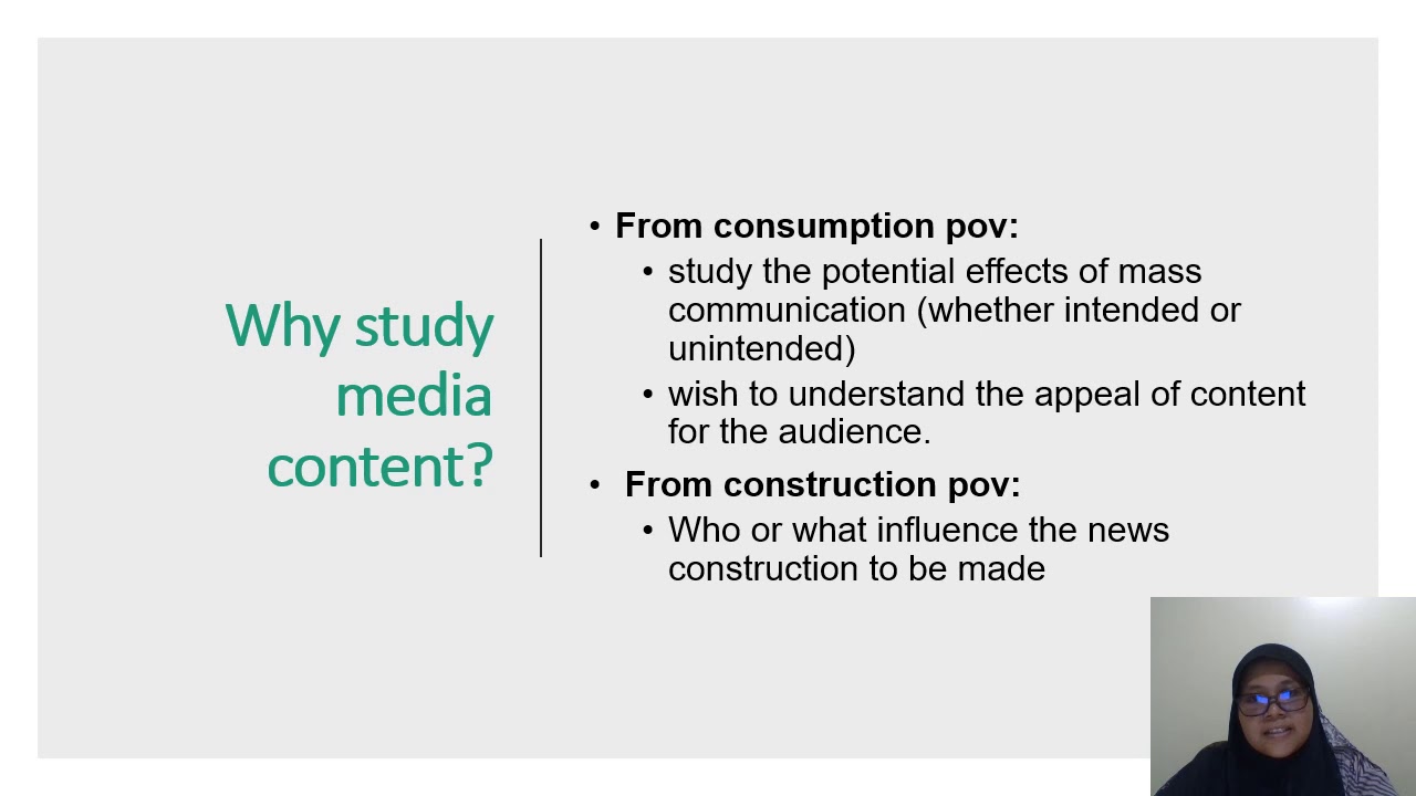 media content analysis 1