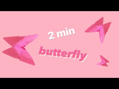 Easy simple Origami Butterfly In only 2 Minutes