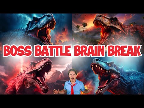 Best Dino Boss Battle Brain Breaks | Kids Workout Games to Move and Have Fun